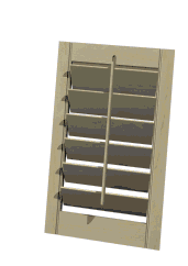 interior painted shutters